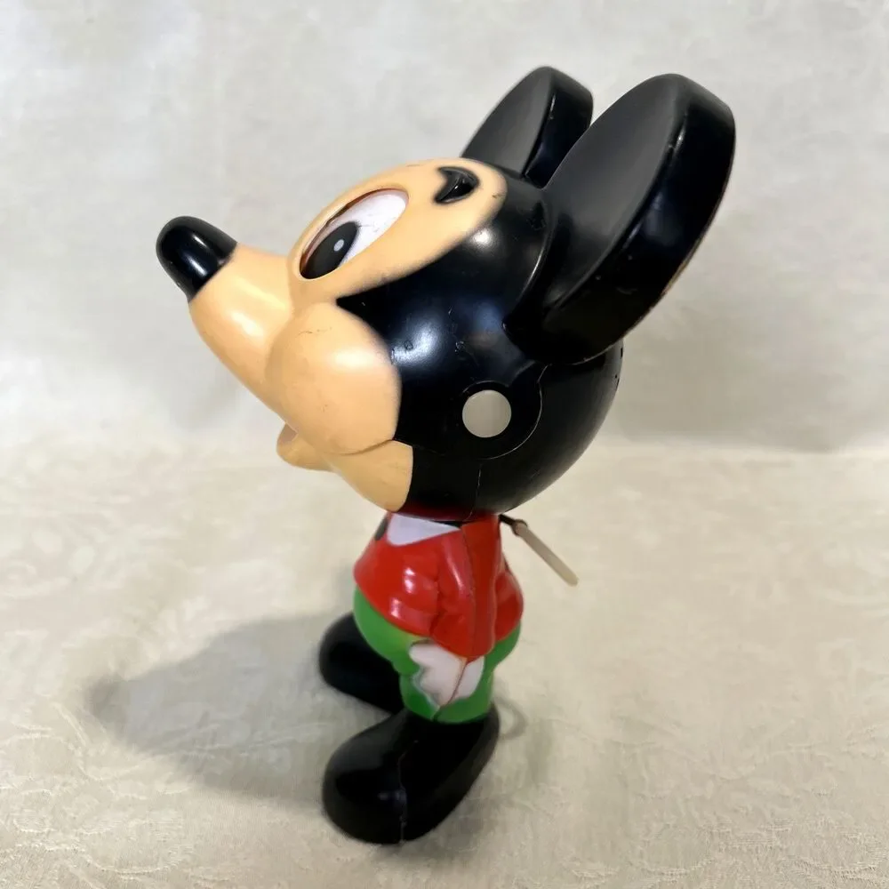 Vintage 1976 Mickey Mouse Chatter Chum Mattel Pull String Talking Toy Works